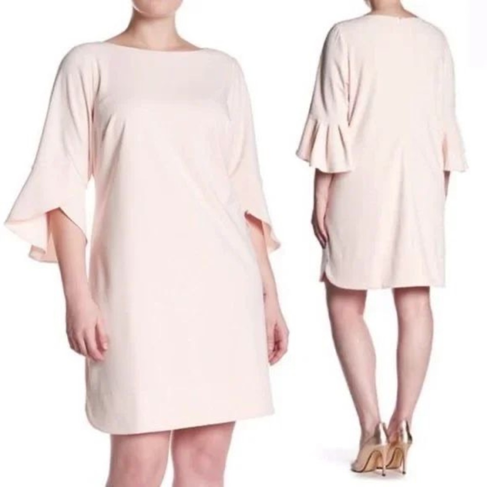 ✧ Blush pink bell sleeve dress - Picture 2 of 9